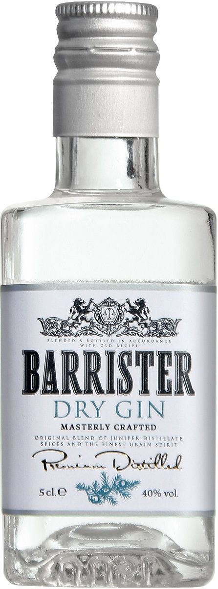 BARRISTER DRY GIN 0,05 L - Fruko-Schulz s.r.o.Lihoviny - Fruko-Schulz