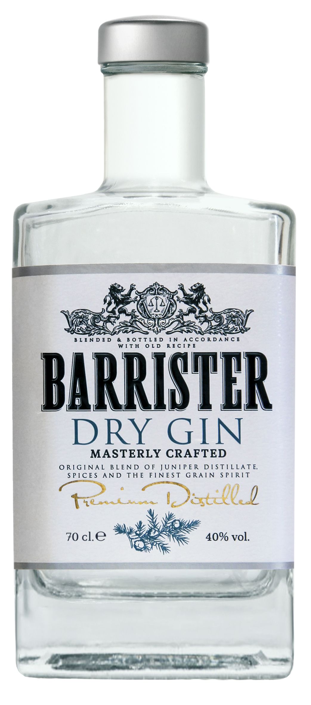 BARRISTER DRY GIN 0,7 L - Fruko-Schulz s.r.o.Lihoviny - Fruko-Schulz