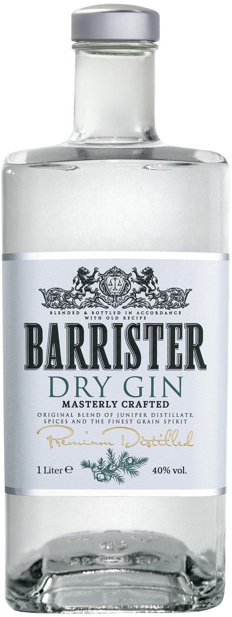 BARRISTER GIN 1 L - Fruko-Schulz s.r.o.Lihoviny - Fruko-Schulz